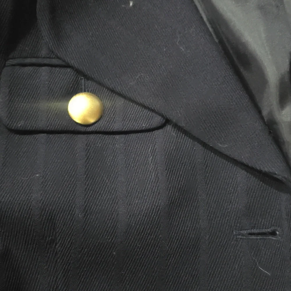 Christian Dior vintage navy Blazer with Gold Buttons sz 14